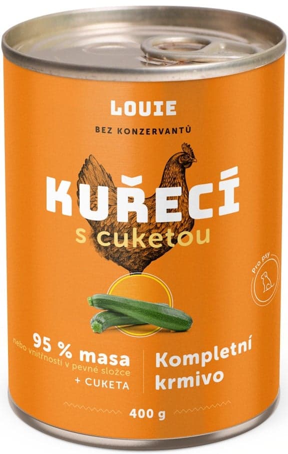Louie Kompletní krmivo kuřecí s cuketou pro psy