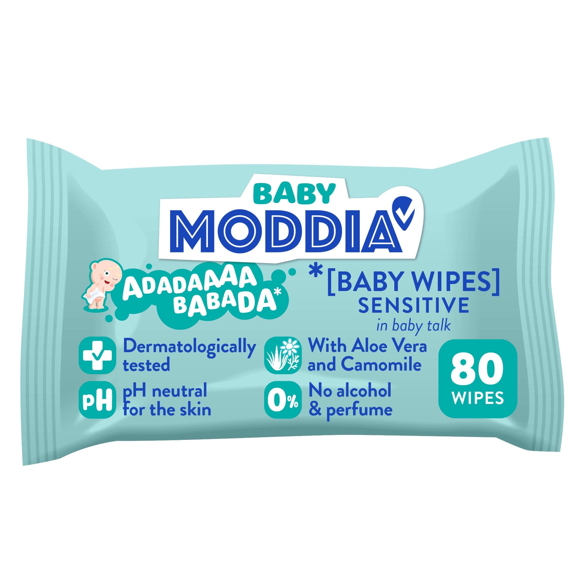 Moddia BABY Dětské vlhčené ubrousky Sensitive