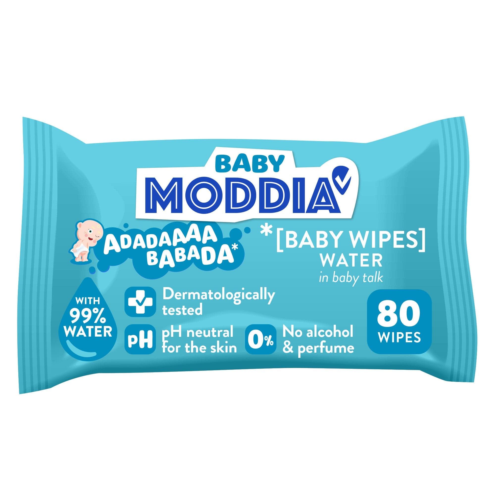 Moddia BABY Dětské vlhčené ubrousky Water