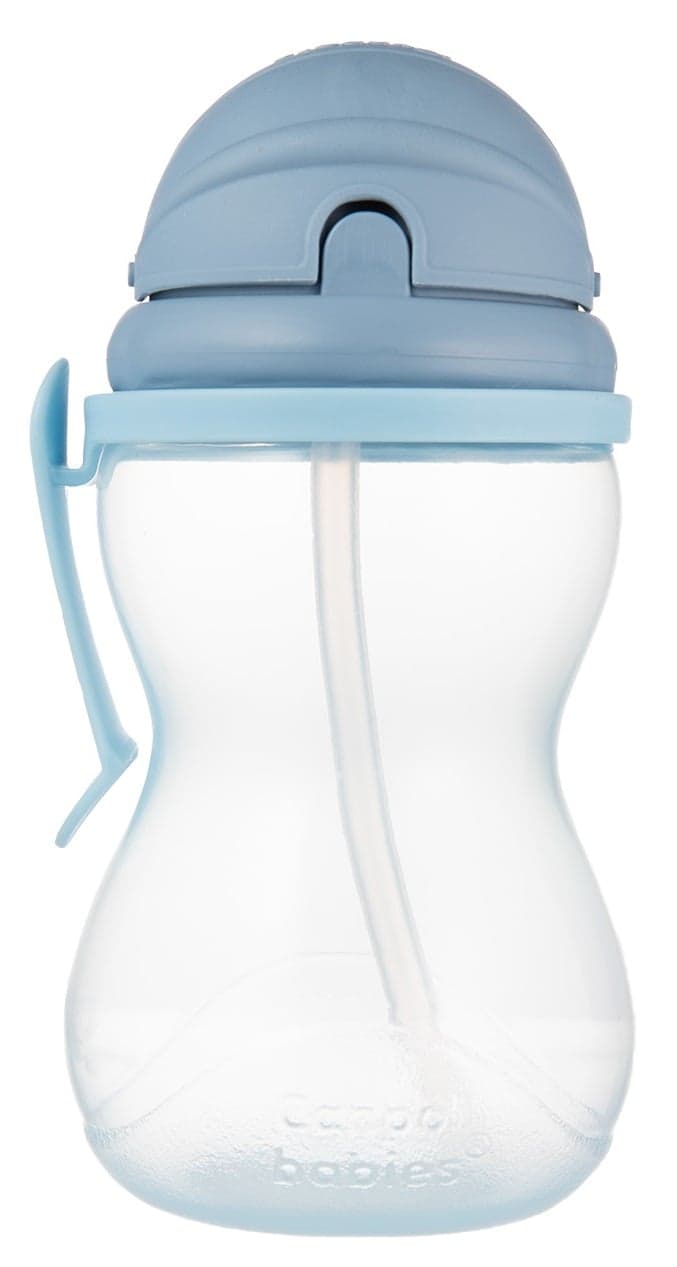 Canpol babies Láhev sportovní se slámkou 370 ml, modrá
