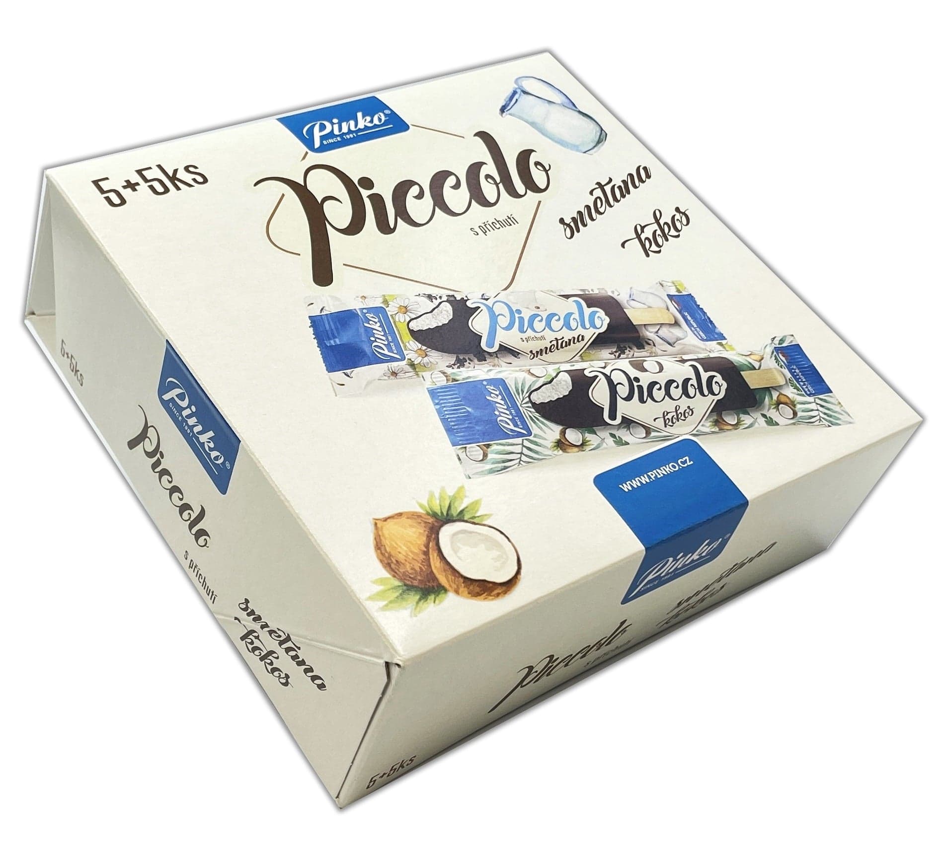 Pinko Piccolo smetana a kokos nanuky multipack (10×50 ml)