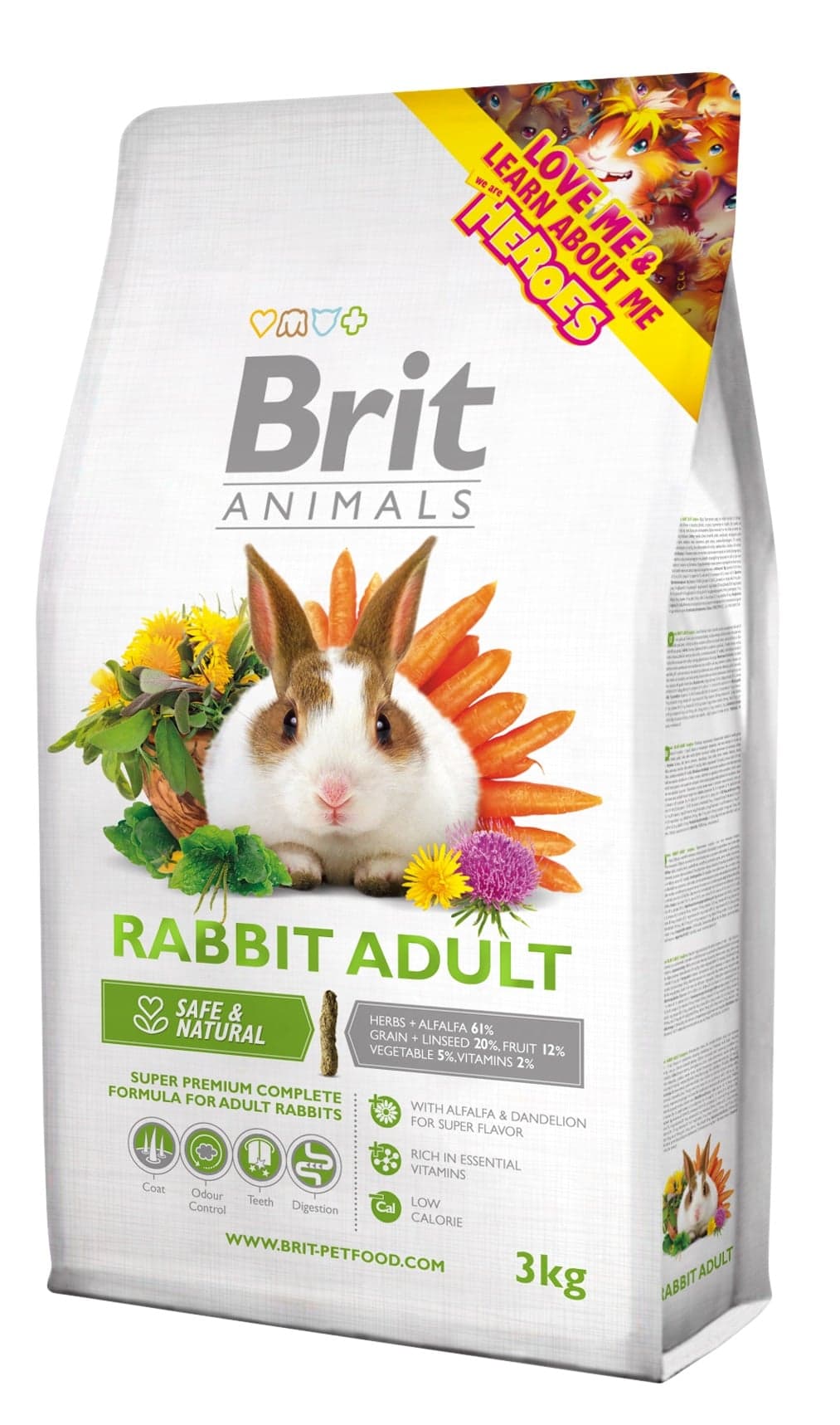 Brit Animals Rabbit Adult Complete krmivo pro králíky