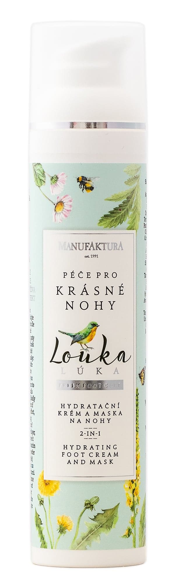 Manufaktura Krásné nohy – hydratační krém a maska 2v1 Louka