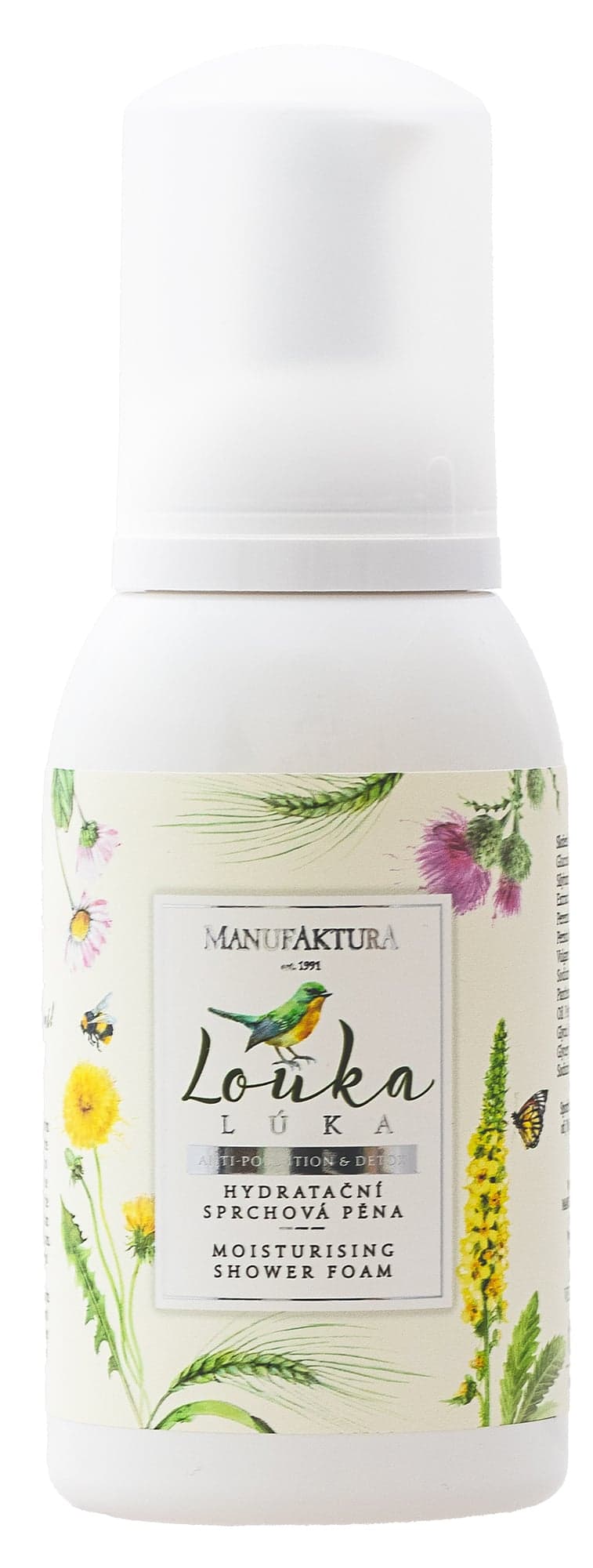 Manufaktura Hydratační & zvláčňující sprchová pěna Louka