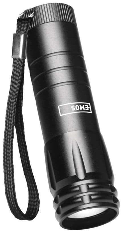 Emos COB LED ruční kovová svítilna P4704
