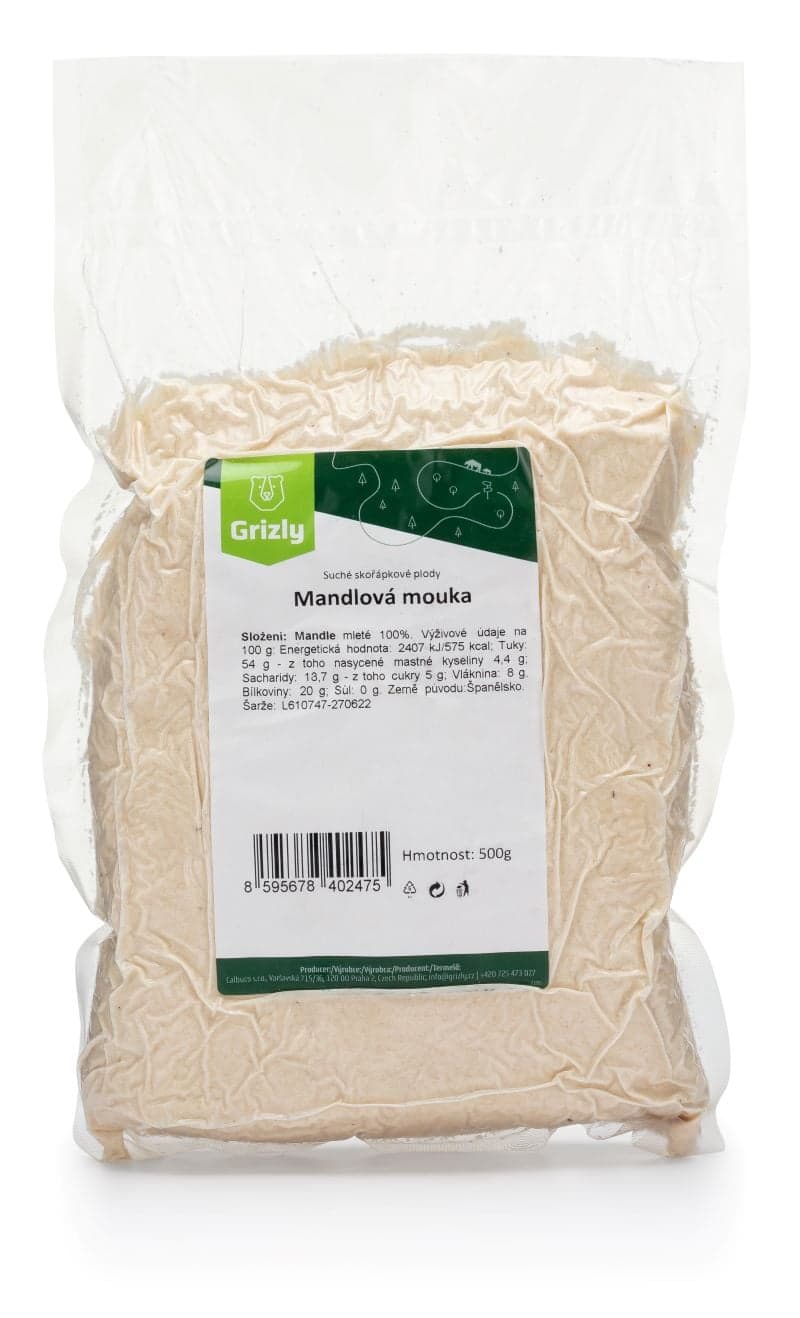 Grizly Mandlová mouka extra jemná 500 g