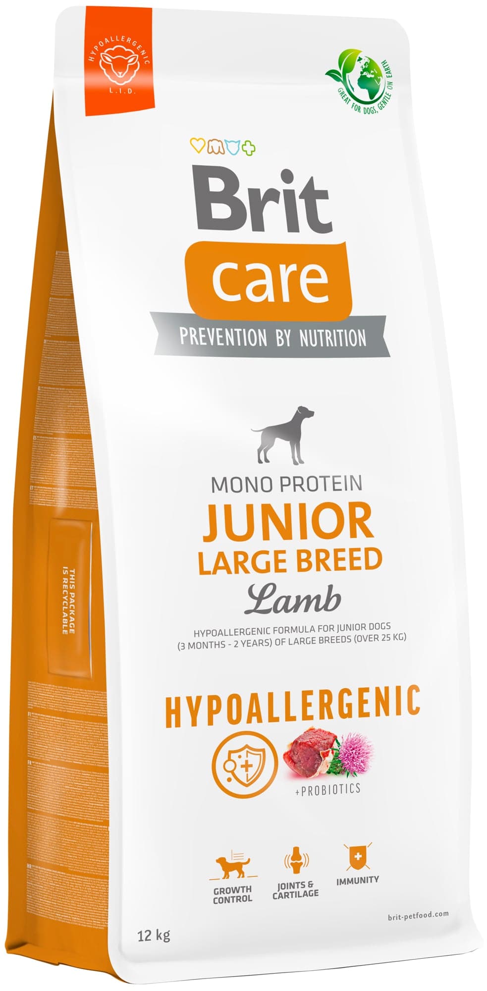 Brit Care Dog Hypoallergenic Junior Large Breed Lamb pro psy