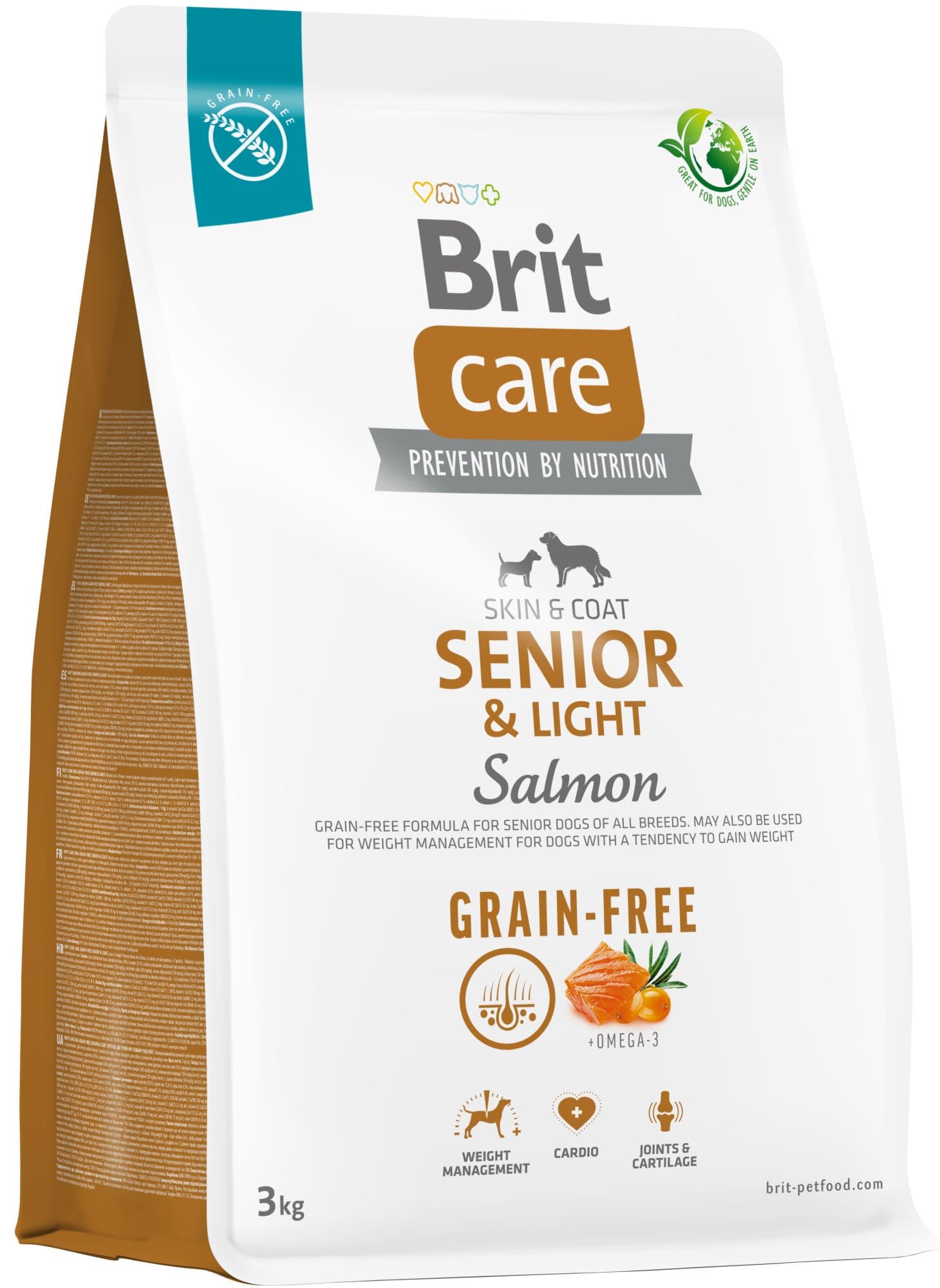 Brit Care Dog Grain-Free Senior & Light Salmon pro psy