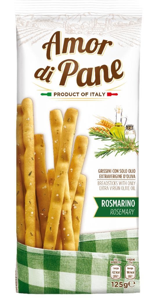 Amor di Pane Grissini rozmarýn 125 g