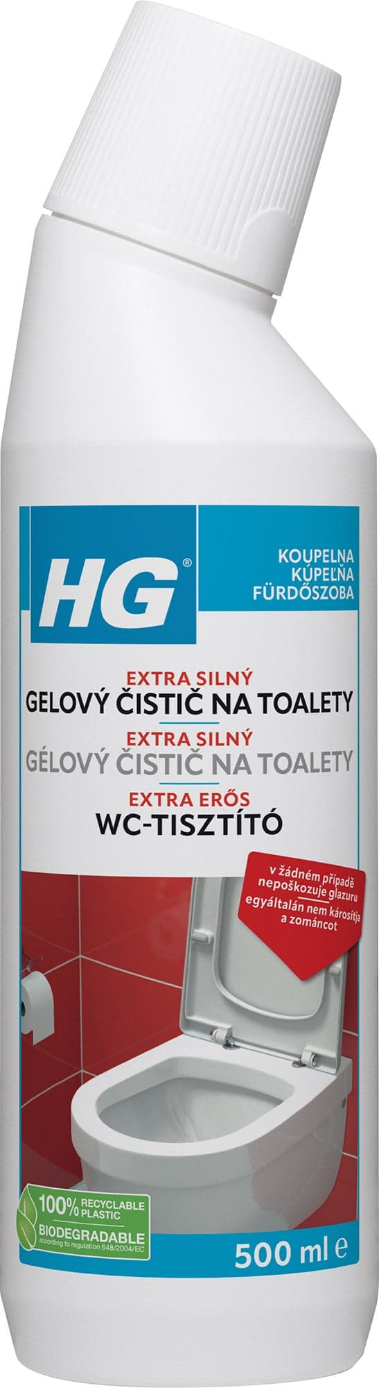 HG Extra silný gelový čistič na toalety