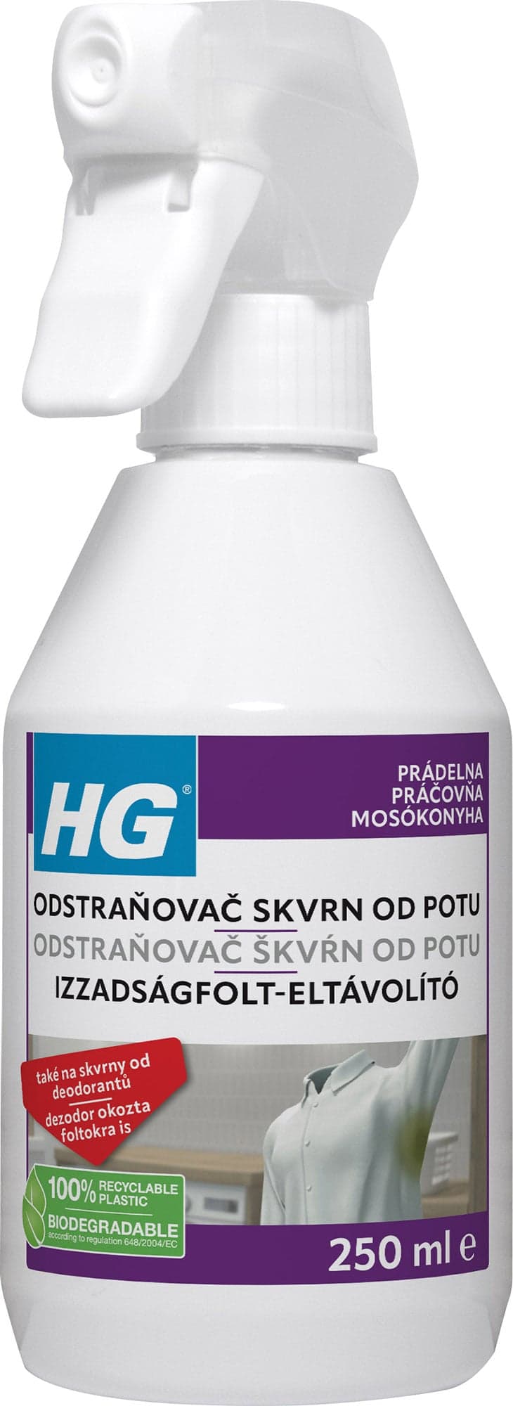 HG Odstraňovač skvrn od potu