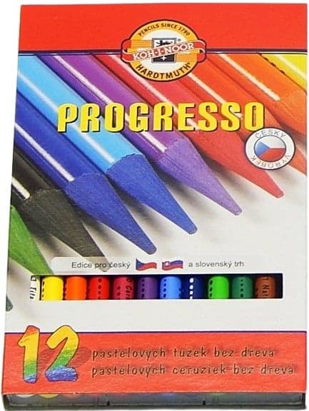 Koh-i-noor Progresso pastelky v laku