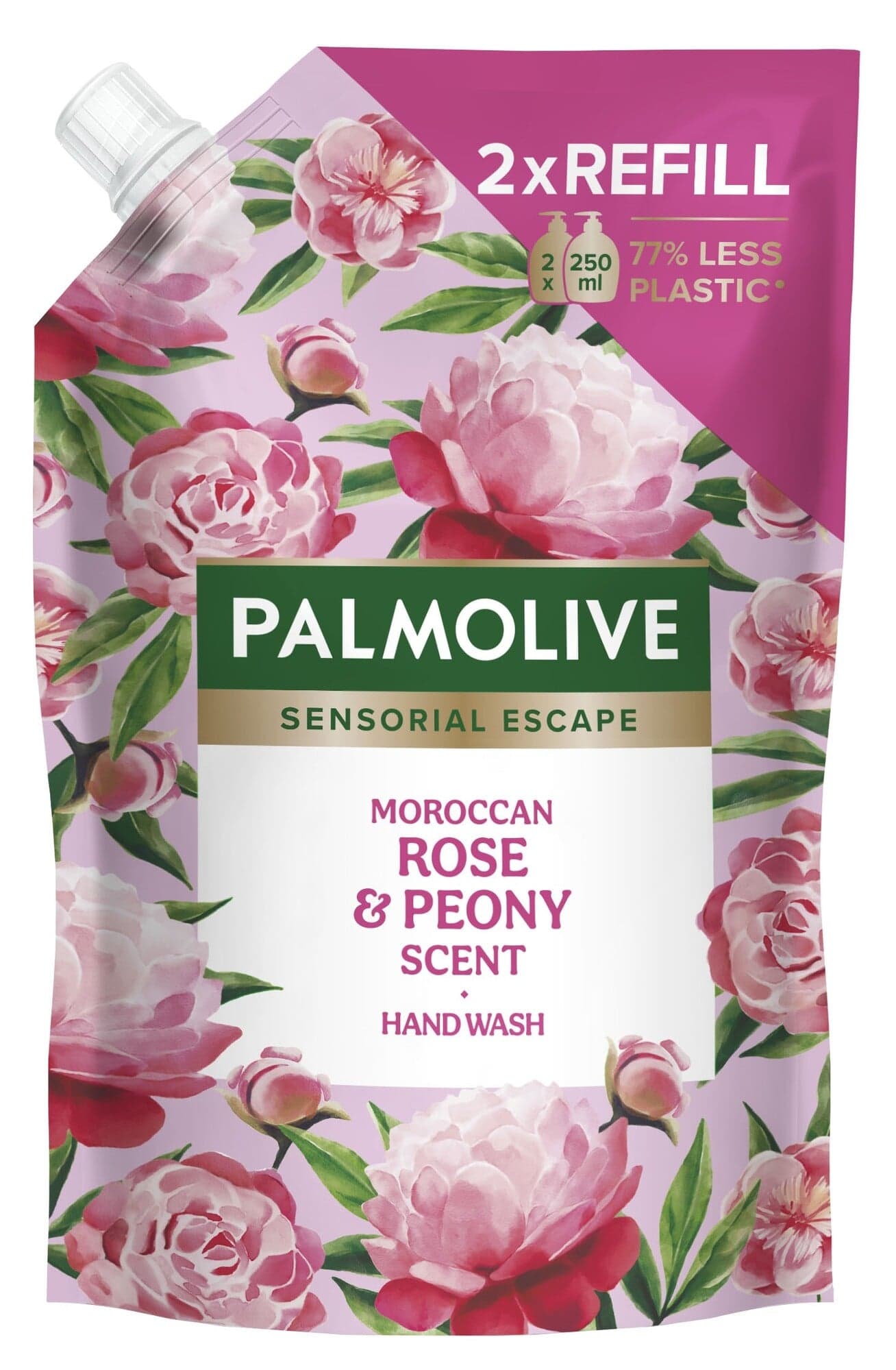 Palmolive Sensorial Escape Moroccan Rose & Peony tekuté mýdlo na ruce, náhradní náplň