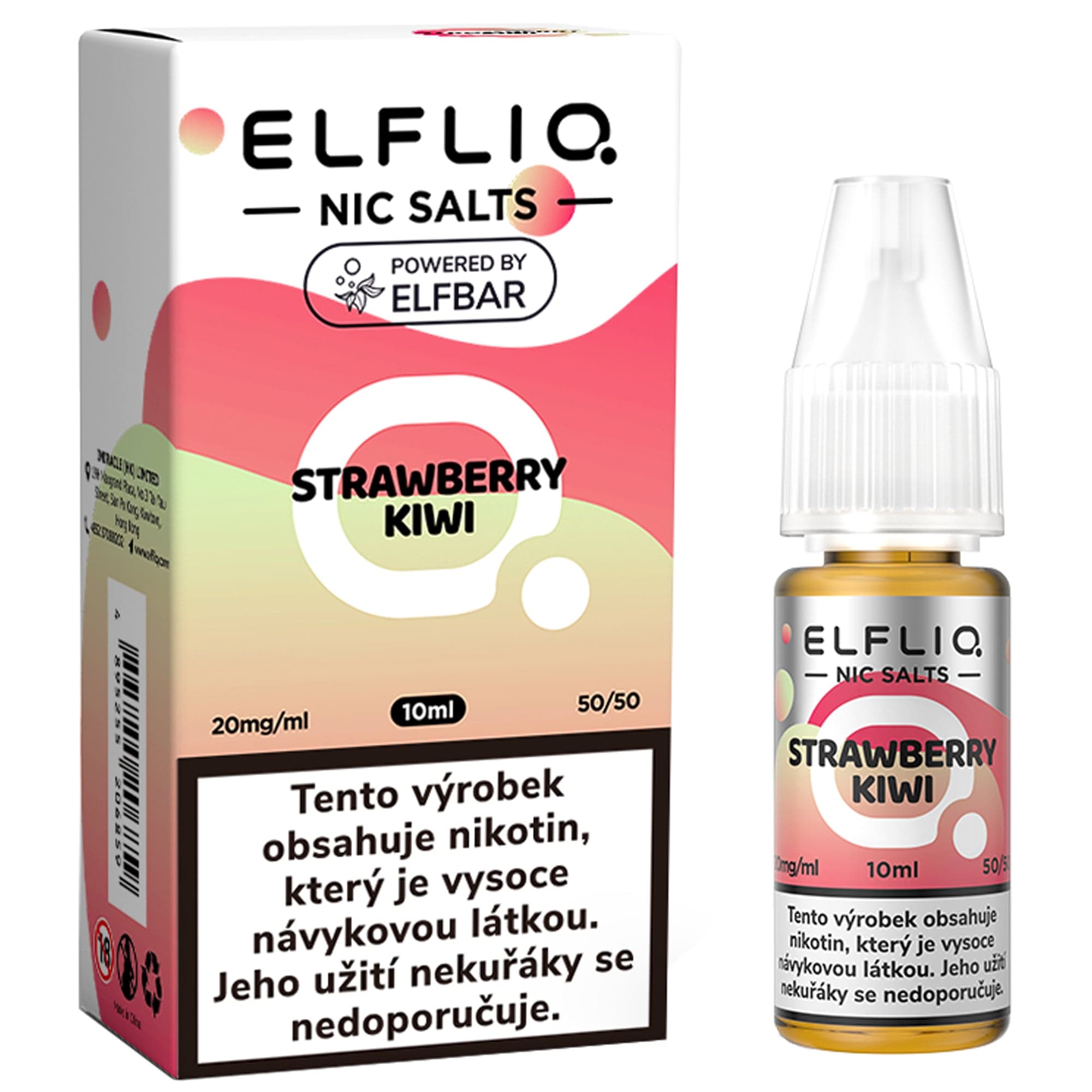 EFLIQ E-liquid Elf Bar jahoda a kiwi 20 mg
