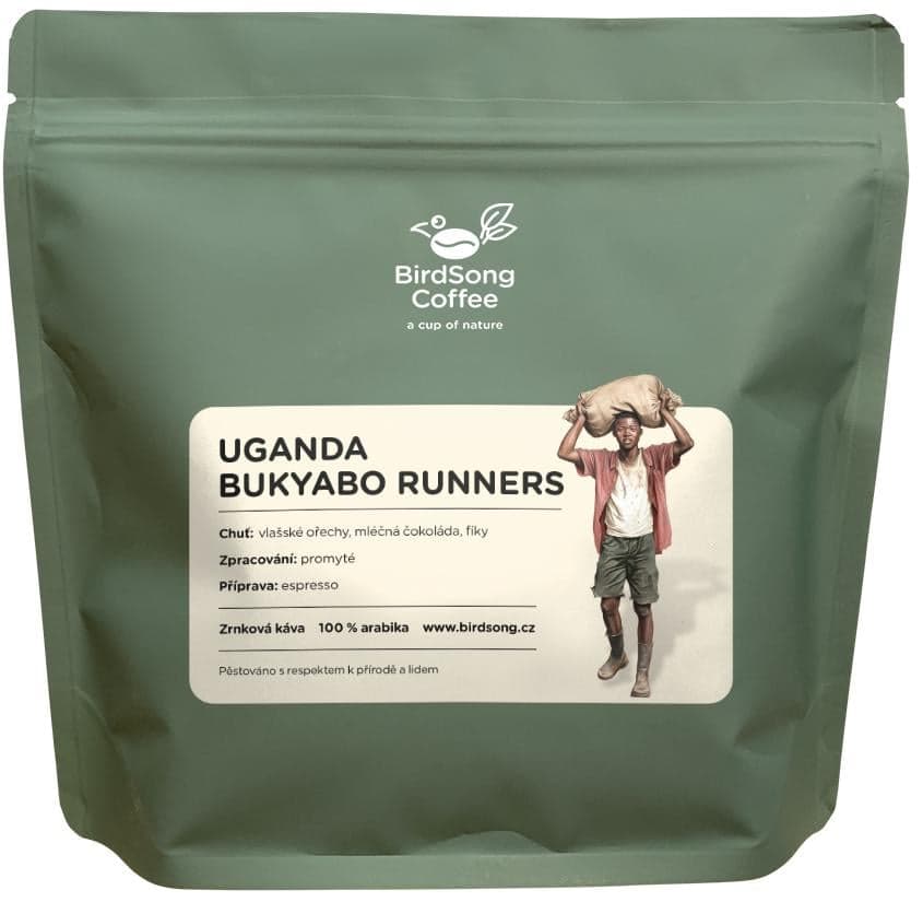 BirdSong Coffee Uganda Bukyabo Runners espresso zrnková káva 250 g