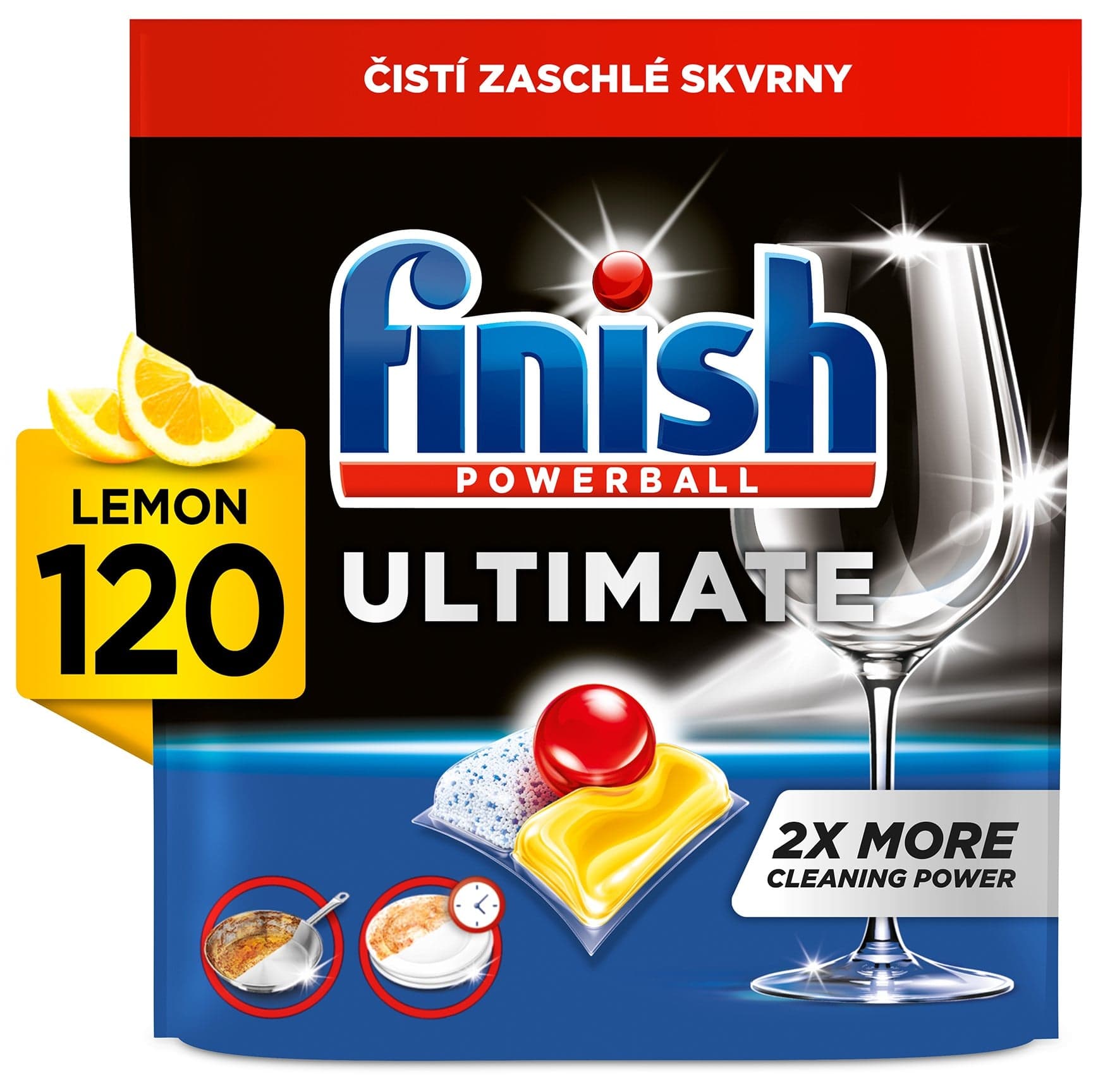 Finish Ultimate All in 1 Lemon Sparkle kapsle do myčky nádobí