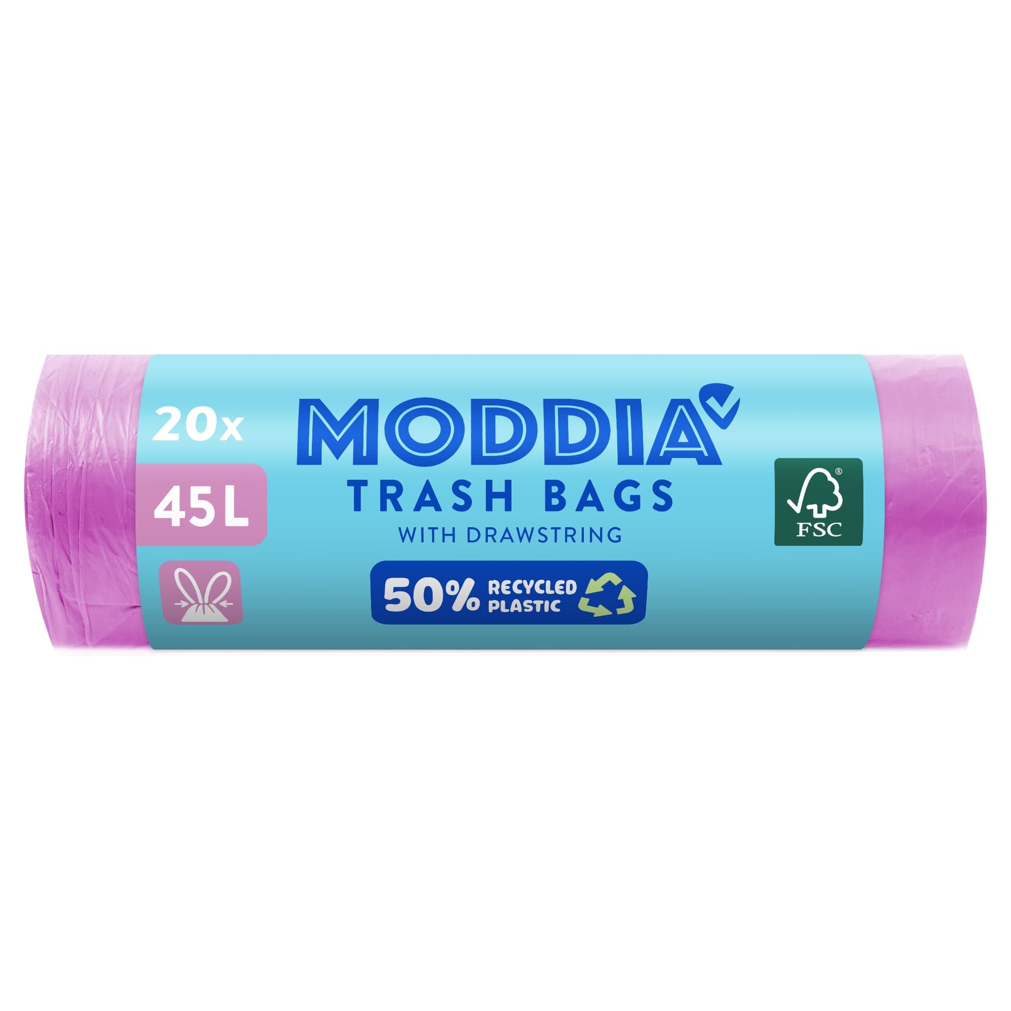 Moddia Odpadkové pytle 45 l se zatahovací páskou