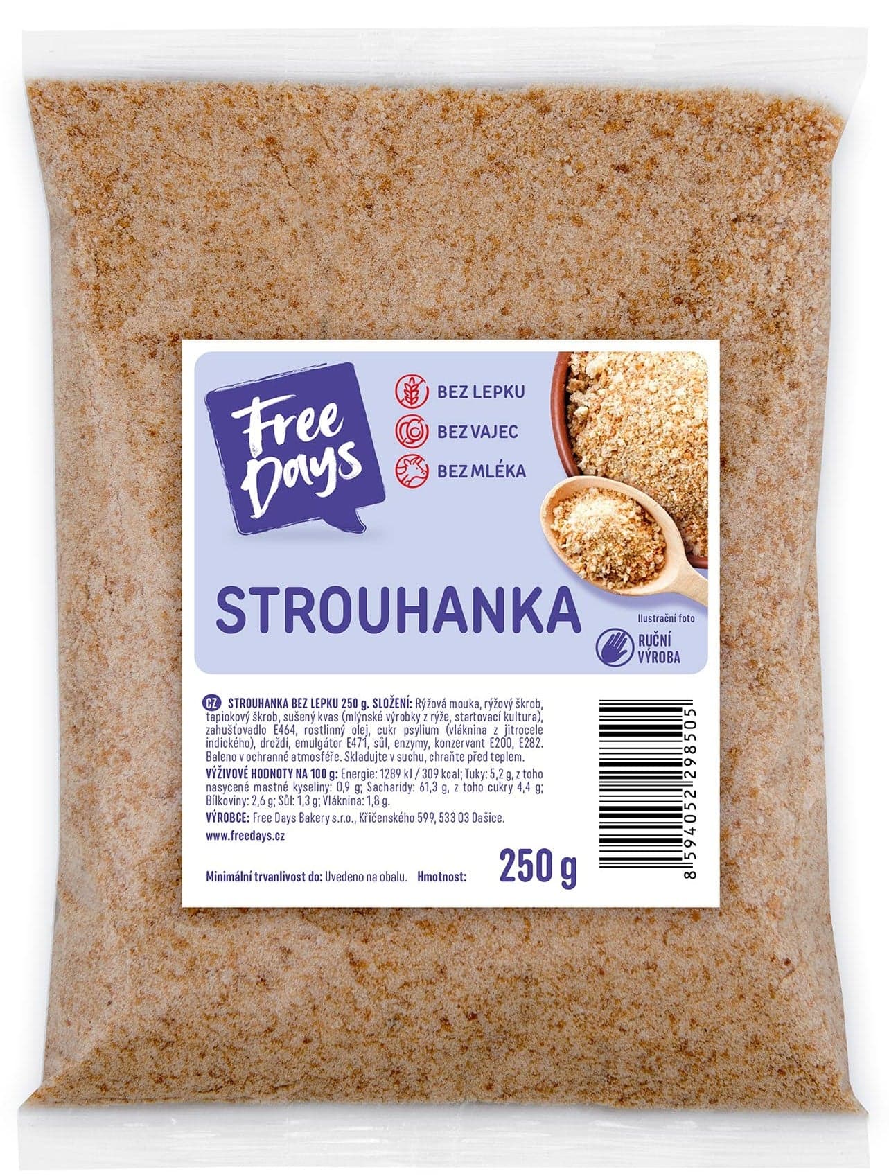 Free Days Strouhanka z pečiva bez lepku