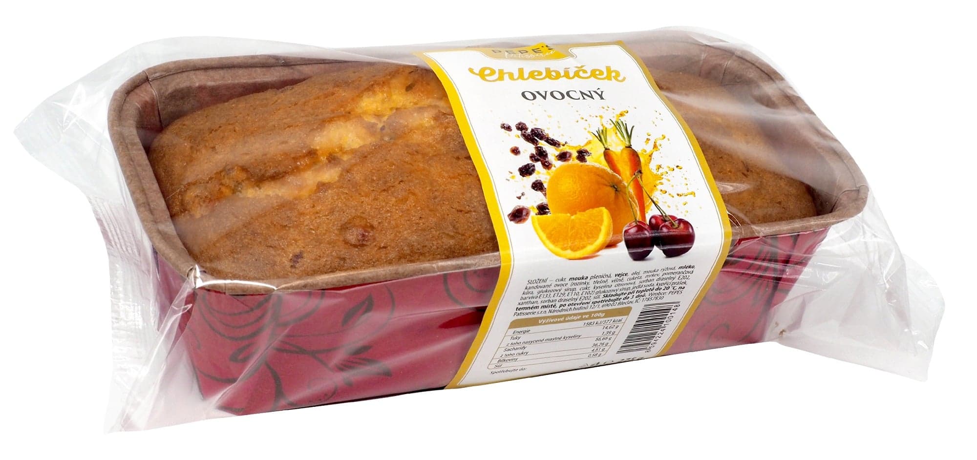 Pepes Patisserie Chlebíček ovocný