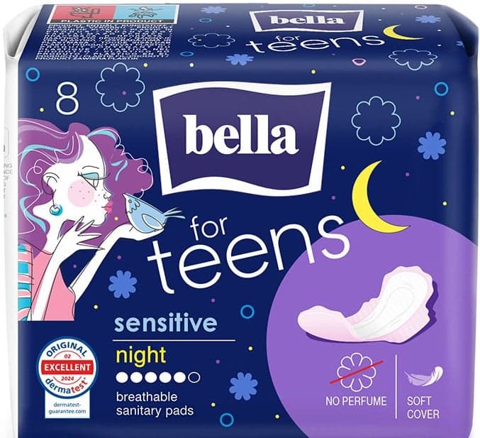 Bella for Teens Sensitive Night menstruační vložky noční