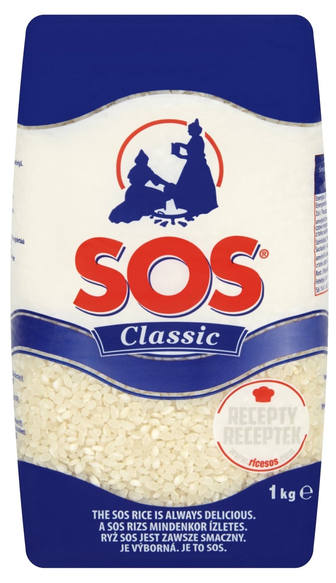 SOS Classic střednězrnná rýže 1 kg