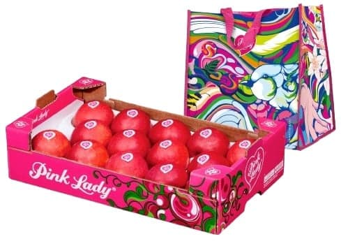 Jablka Pink Lady (Dárek – taška zdarma), bedýnka