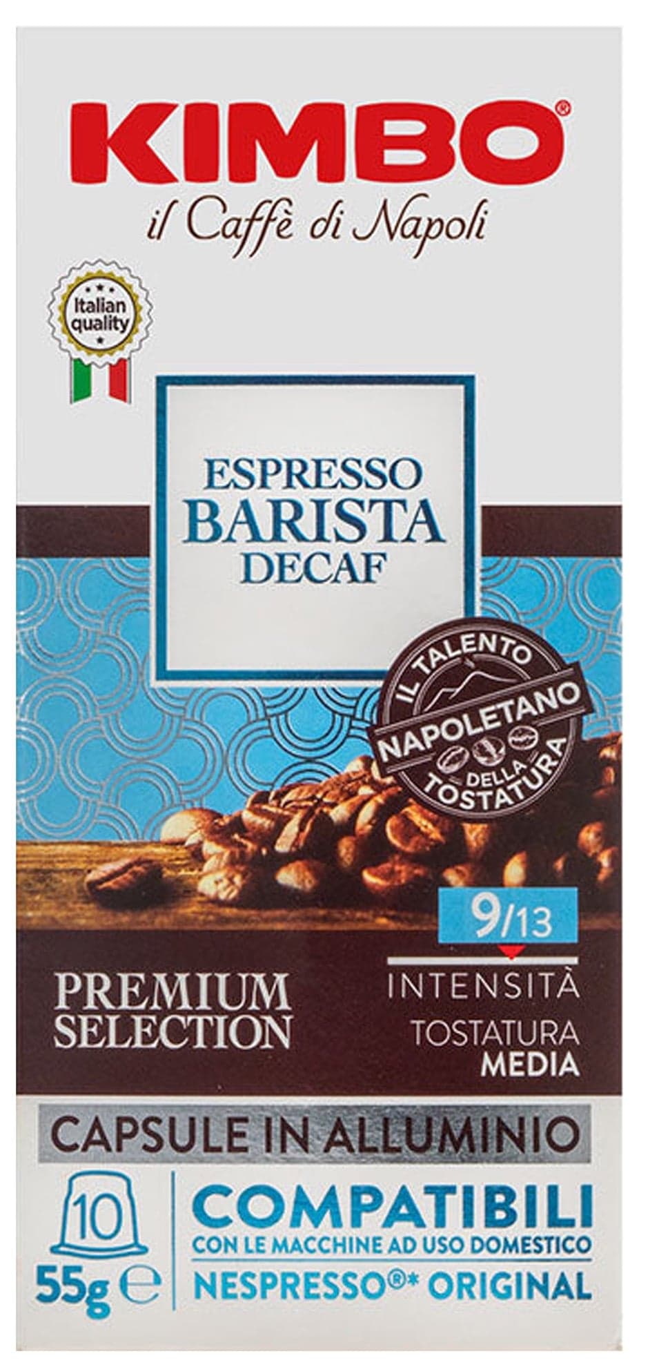 Kimbo Espresso barista decaffeino kávové kapsle