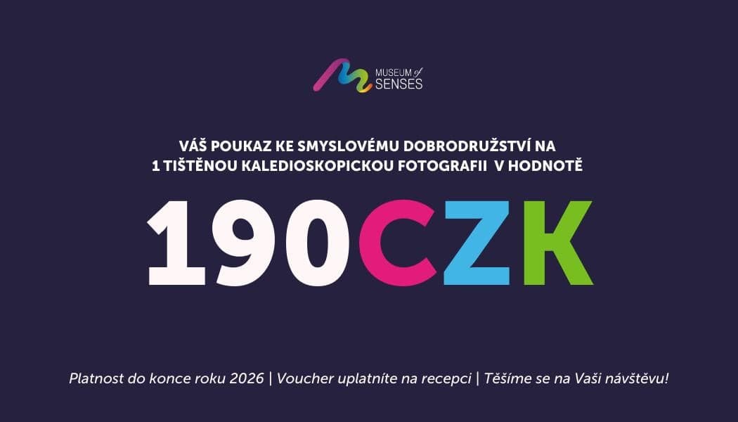 Muzeum Smyslů Kaleidoskopická fotka z Muzea Smyslů 1 ks