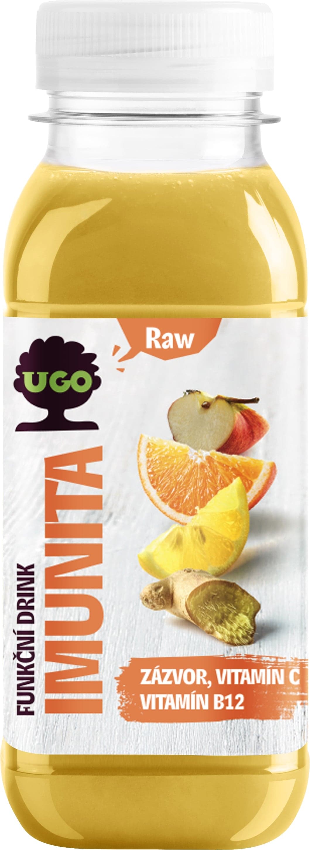 UGO Funkční drink Imunita – jablko, pomeranč, citron, zázvor 250 ml