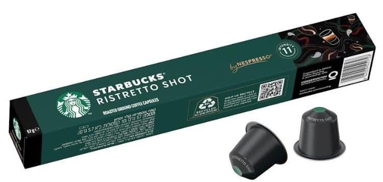 Starbucks Ristretto Shot by Nespresso Dark roast kávové kapsle