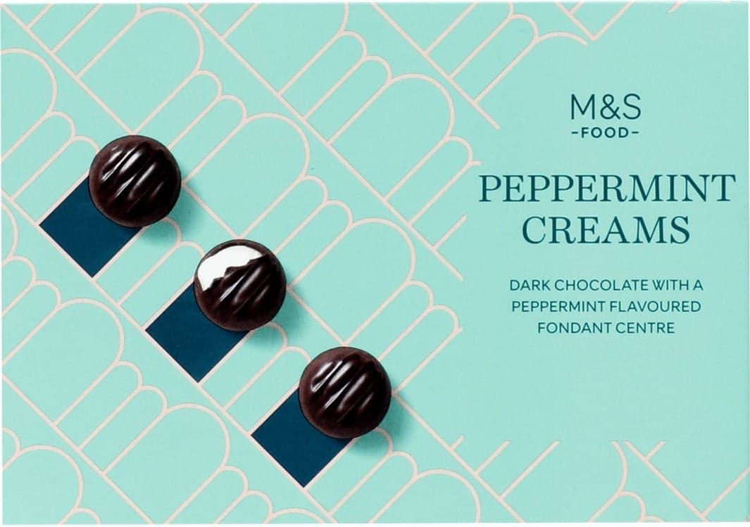 Marks & Spencer Pralinky z hořké čokolády s mátovou náplní 150 g