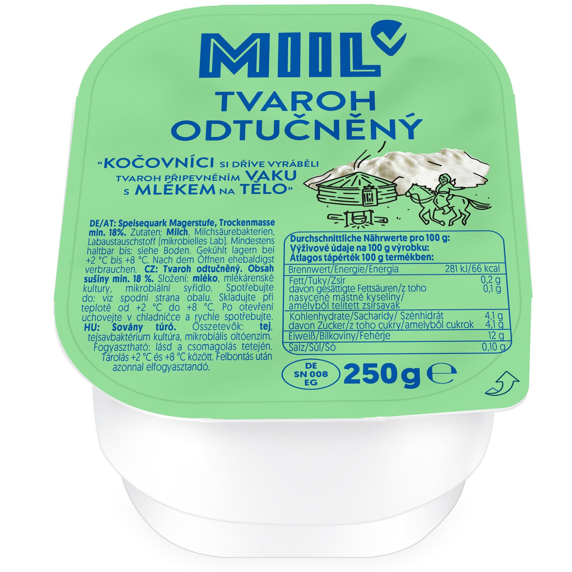 Miil Tvaroh odtučněný