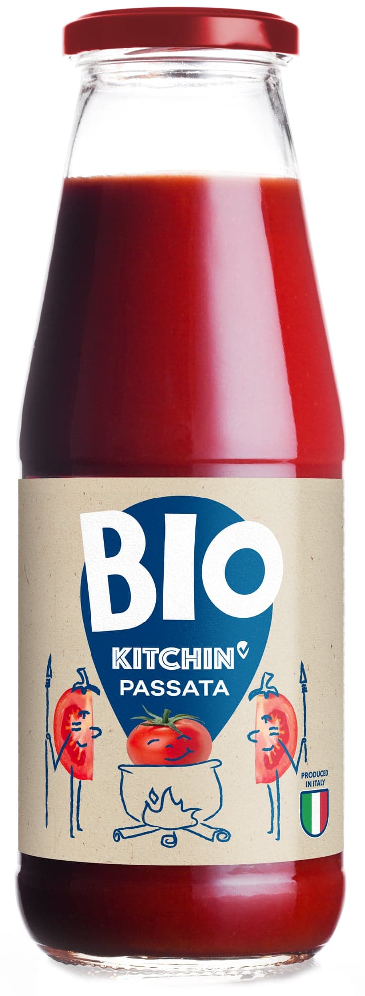 Kitchin BIO Pasírovaná rajčata 0,69 kg