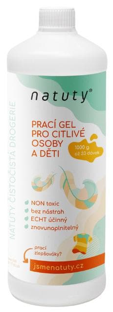Natuty Prací gel pro citlivou pokožku (1 l)