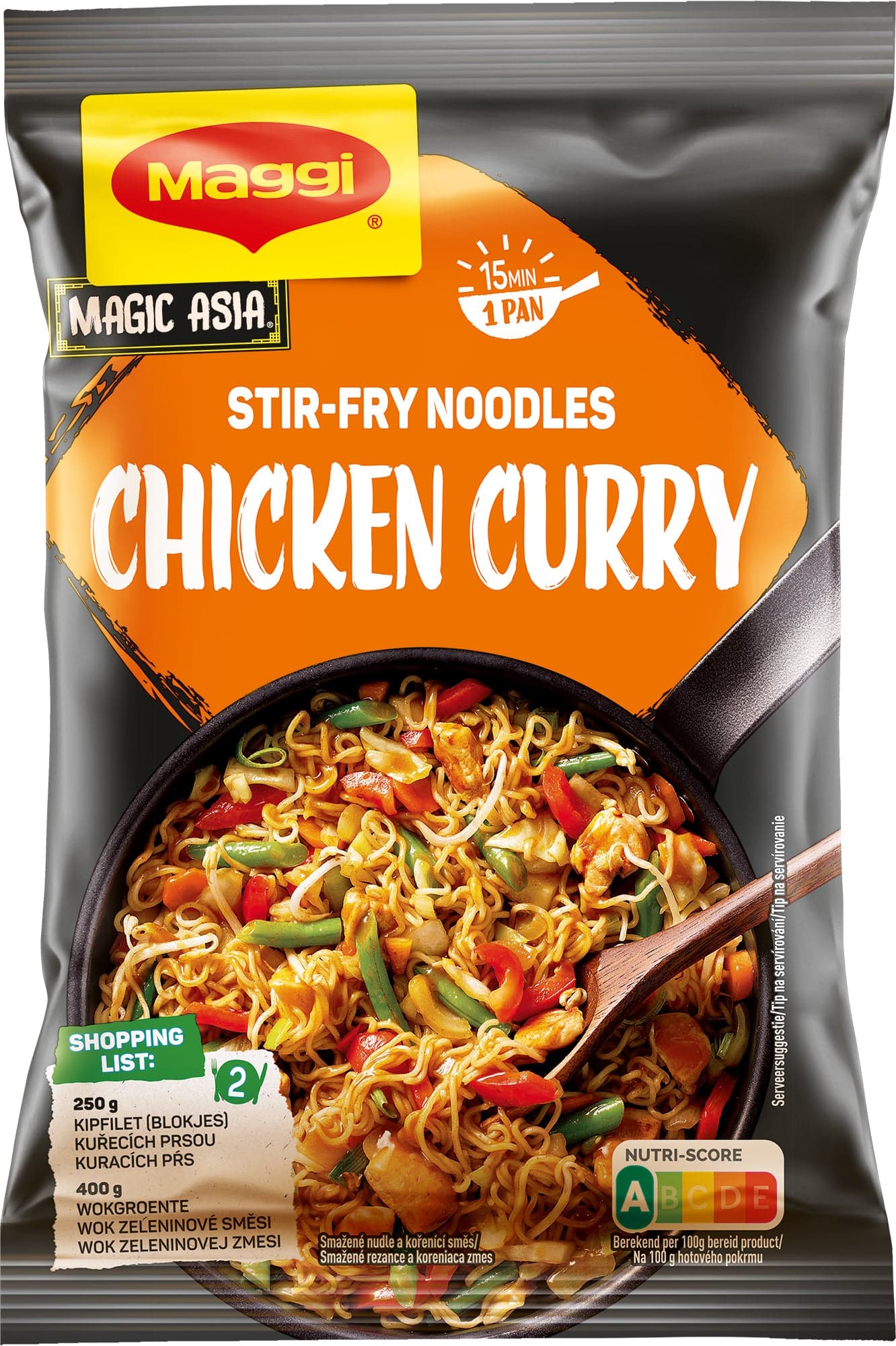 Maggi Nudle z pánve Kuře na kari 185 g