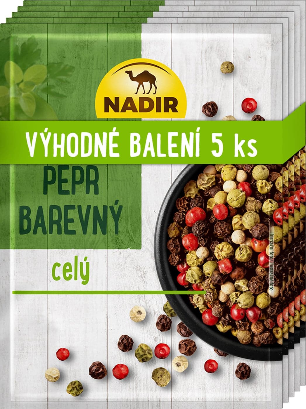 Nadir Pepř barevný celý 5ks 70 g