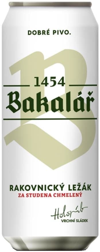 Bakalář Ležák za studena chmelený plech