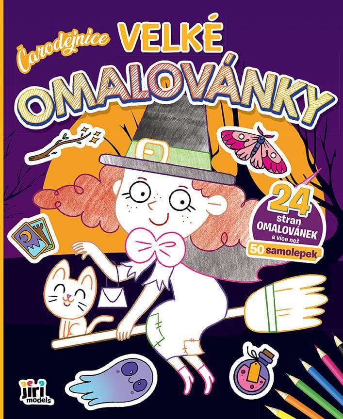 JIRI MODELS Velké omalovánky Čarodějnice