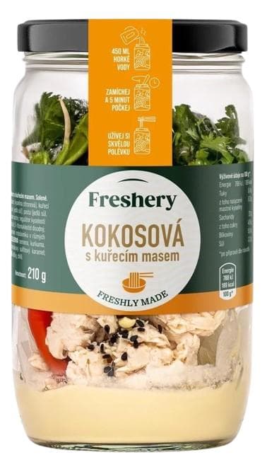 Freshery Kokosová s kuřecím masem (směs na přípravu polévky) 210 g