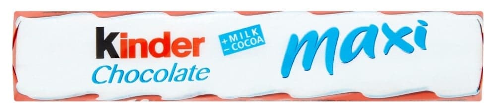 Kinder Maxi tyčinka z mléčné čokolády s mléčnou náplní