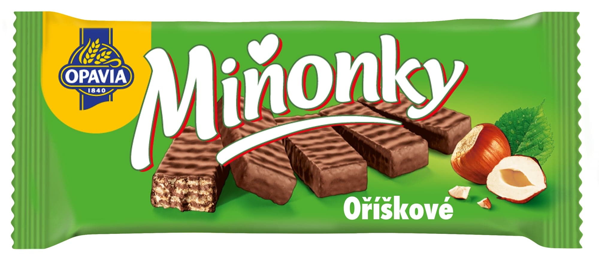 Opavia Miňonky Oříškové oplatky