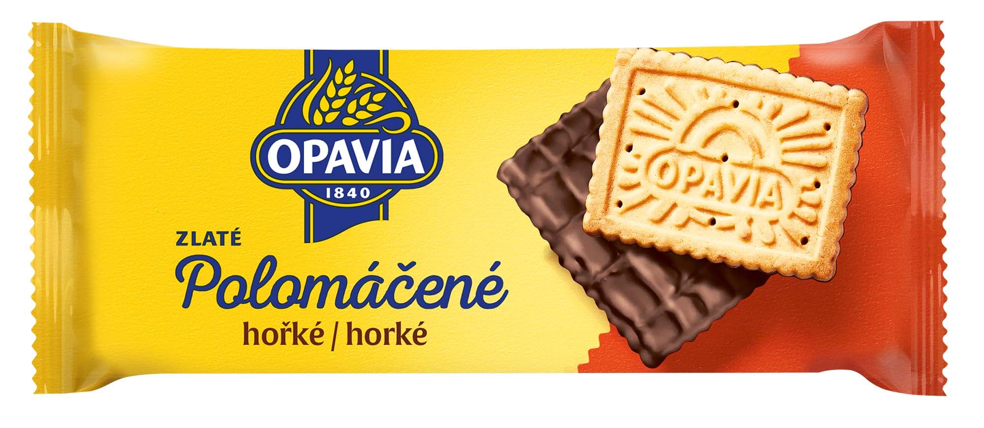 Opavia sušenky Zlaté Polomáčené hořké