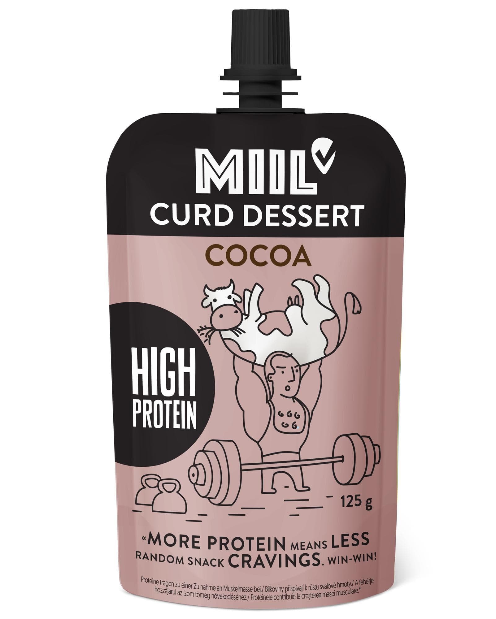 Miil High protein tvarohová kapsička kakaová