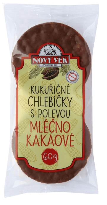 Nový věk Kukuřičné chlebíčky mléčnokakaové