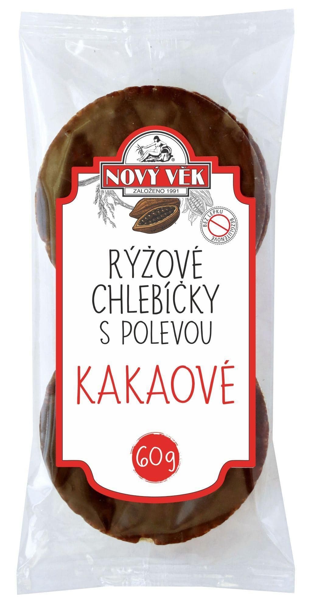 Nový věk Rýžové chlebíčky mléčnokakaové