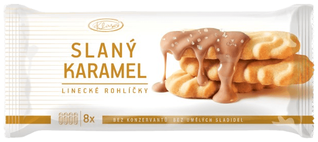 Klasa Linecké rohlíčky se slaným karamelem 120 g