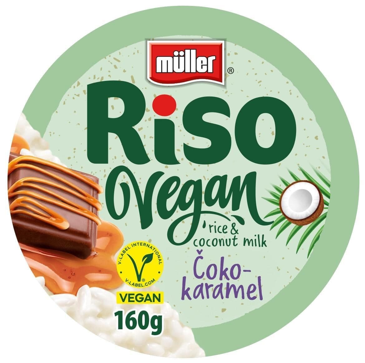 Müller Riso Vegan rýže čokoláda a karamel 160 g