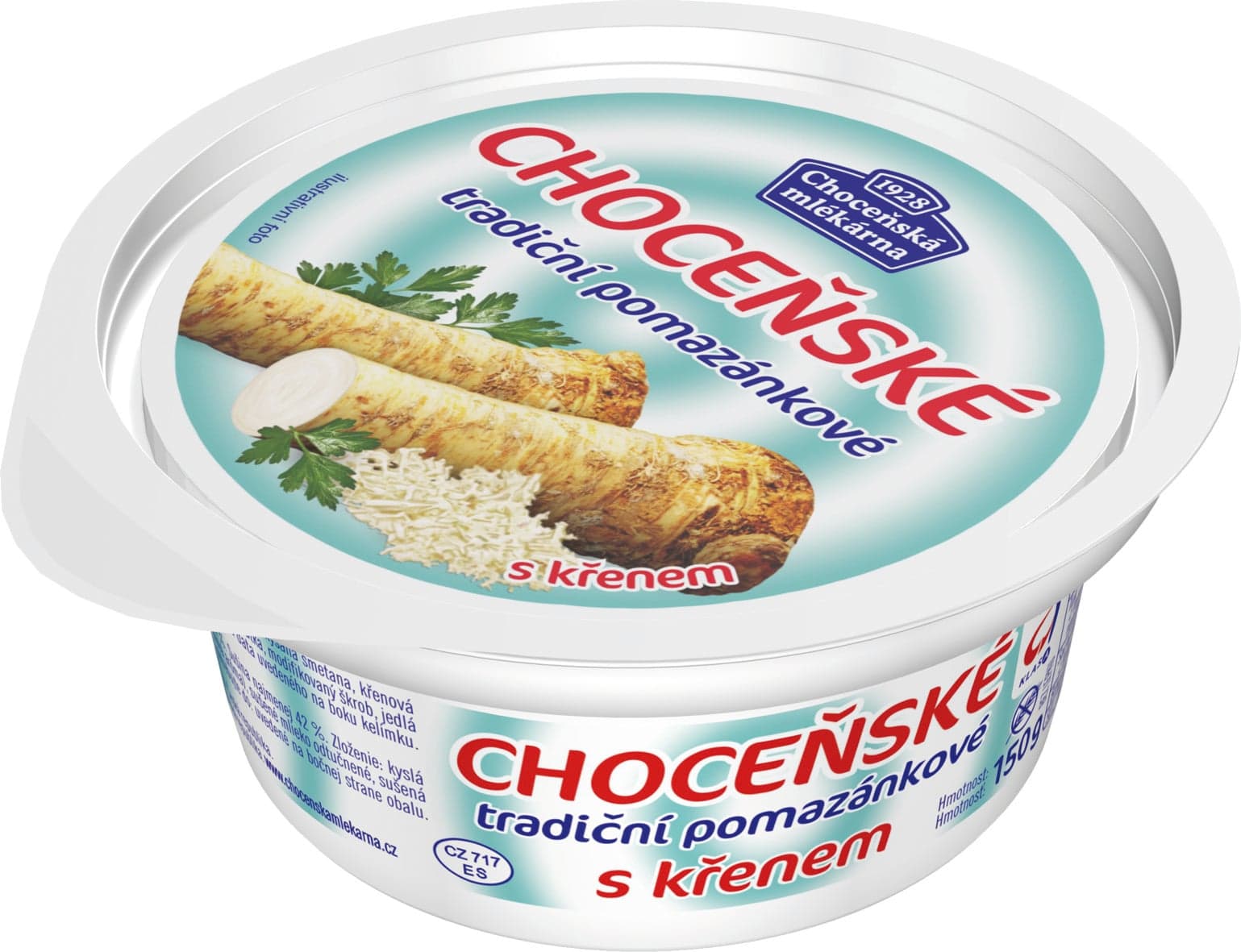 Choceňská mlékárna Choceňské tradiční pomazánkové s křenem 150 g