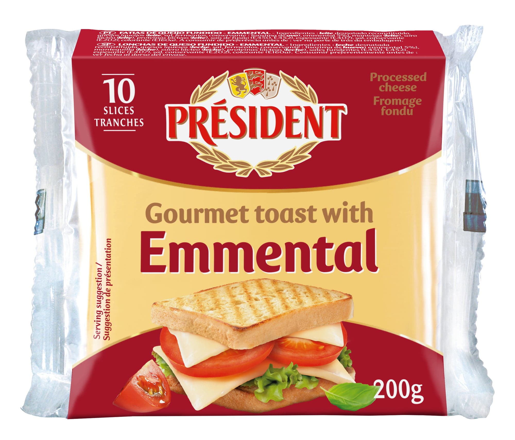 Président Tavené plátky Emmental 200 g