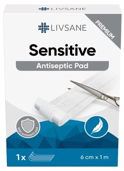 LIVSANE Náplast Sensitive 6cmx1m 1ks